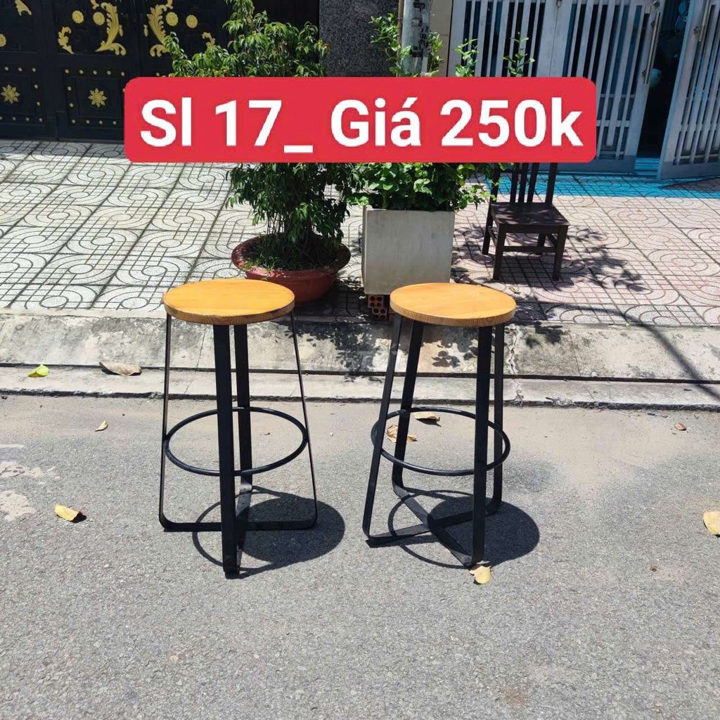 Ghế bar ko tựa cao gỗ cao su giá 250k tphcm sl 17. Mua bán Bàn ghế tại Quận Bình Thạnh Tp Hồ Chí Minh được đăng bởi Kho Thanh Lý Phú Nhàn hình 1