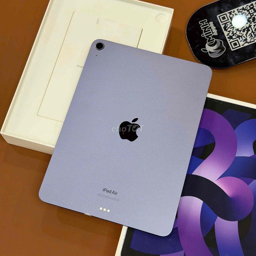 iPad Air 5 Tím P100% Fullbox. Mua bán Máy tính bảng tại Quận Thanh Khê Đà Nẵng được đăng bởi Duy Minh Apple Store hình 1