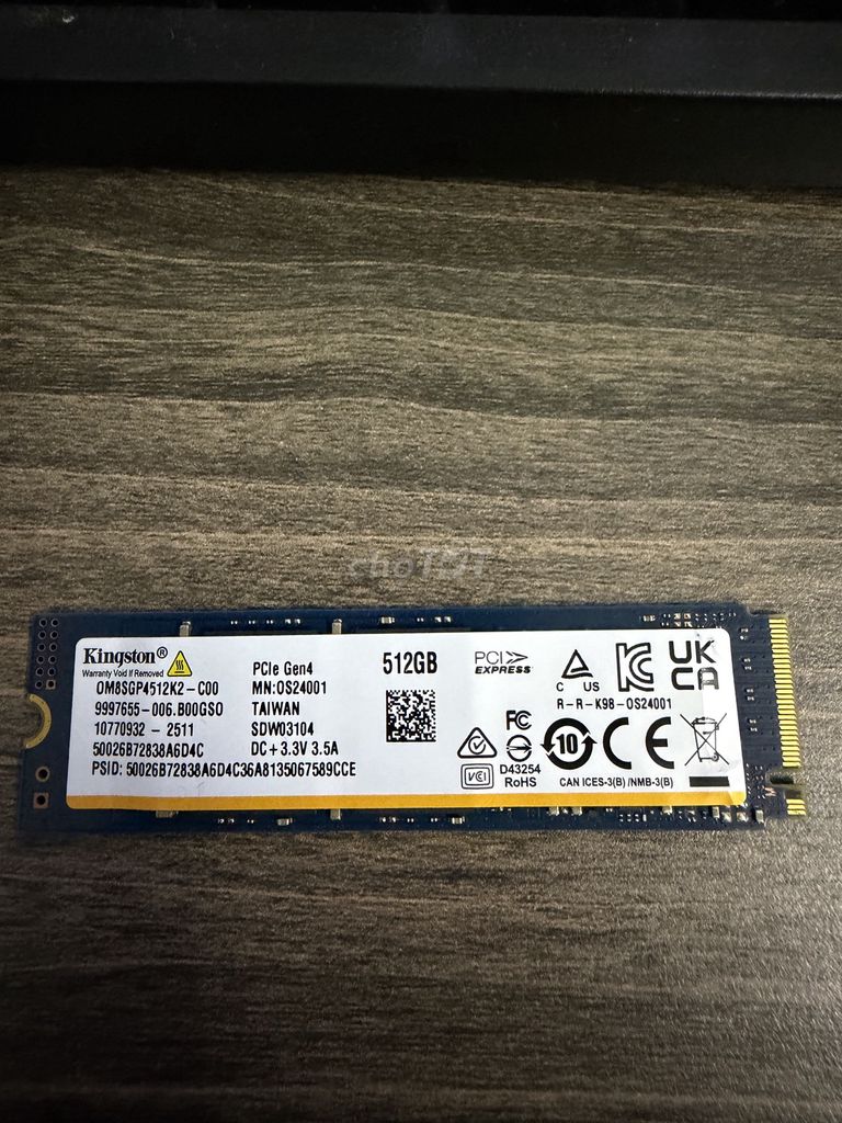 Ổ cứng SSD NVME 512gb 100%. Mua bán Linh kiện (RAM, Card...) tại Thành phố Bắc Ninh Bắc Ninh được đăng bởi dunizdabezt hình 1