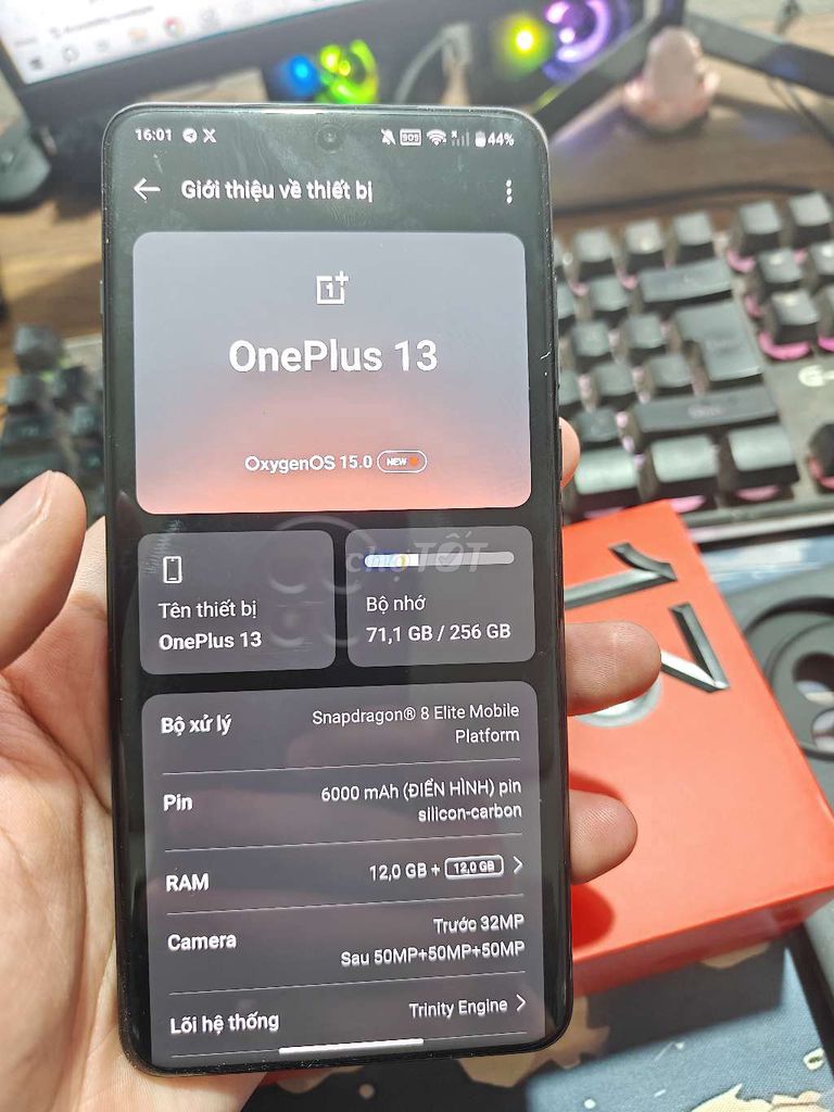 OnePlus 13 Đen 12GB/256GB. Mua bán Điện thoại tại Huyện Ba Vì Hà Nội được đăng bởi nguyễn anh tuấn hình 1