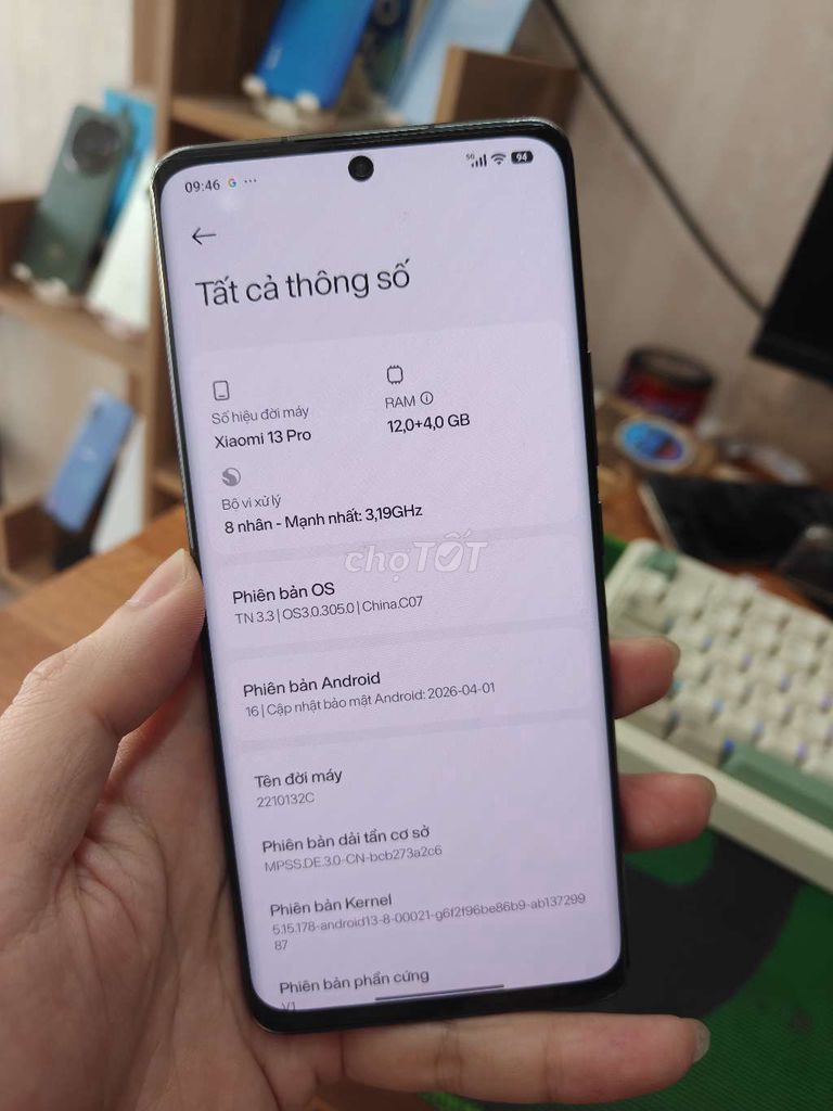 Xiaomi 13 Pro 12/256GB Đen. Mua bán Điện thoại tại Quận Thanh Xuân Hà Nội được đăng bởi cửa hàng điện thoại giá rẻ hình 1