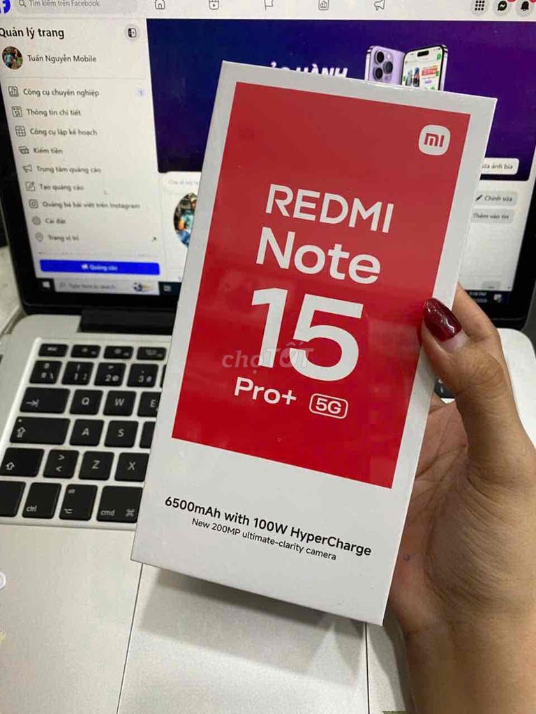 Xiaomi Redmi Note 15 Pro+ 5G 12GB/256GB Đen. Mua bán Điện thoại tại Quận 3 Tp Hồ Chí Minh được đăng bởi Tuấn Nguyễn hình 1