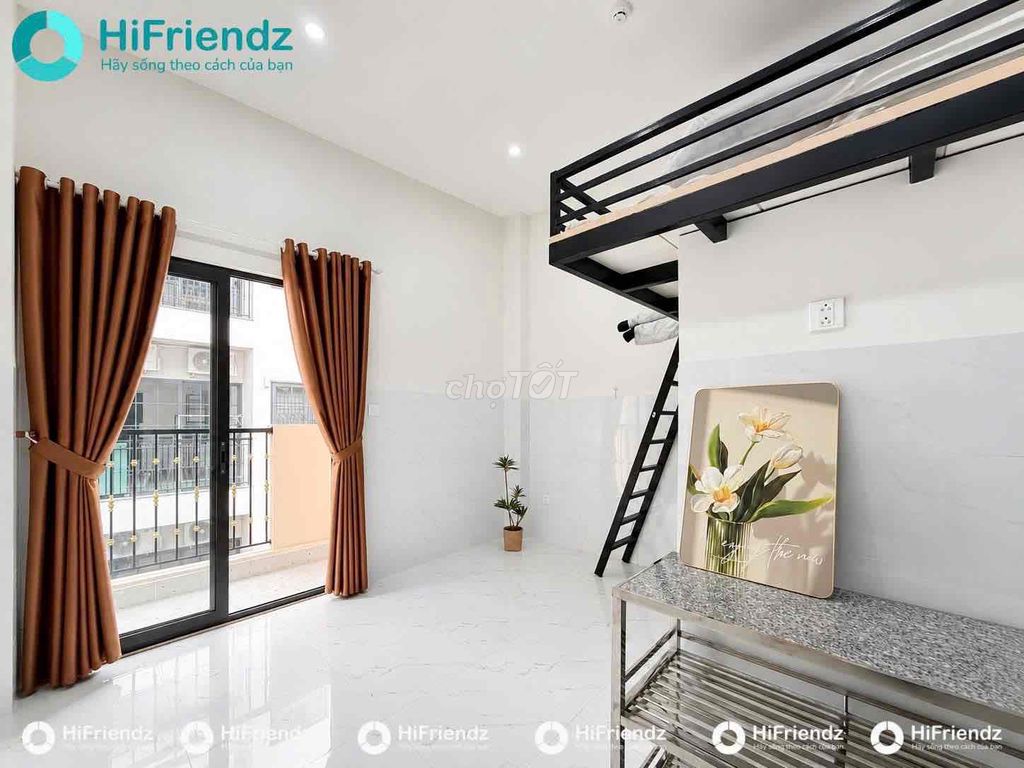 Phòng Gác mới - Nhà mới xây - 20m2 - Đầy đủ NT - Ngay Etown / GaT3