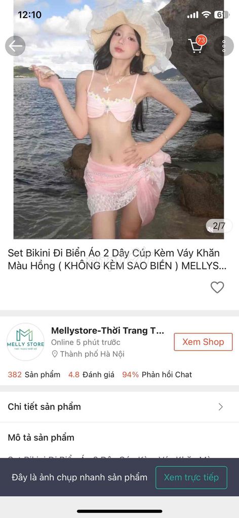 Bikini Nữ Hồng. Mua bán Quần áo tại Huyện Chương Mỹ Hà Nội được đăng bởi Nguyễn Phương Linh hình 1