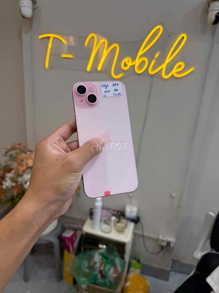 15 Plus 128Gb Quốc Tế zin đẹp hồng pin 92%. Mua bán Điện thoại tại Quận Thanh Xuân Hà Nội được đăng bởi Ngô Tráng T Mobile hình 1