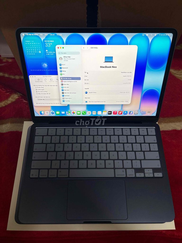 Apple MacBook Neo 13 inch 8GB/256GB. Mua bán Laptop tại Quận Hai Bà Trưng Hà Nội được đăng bởi anonymus  hình 1