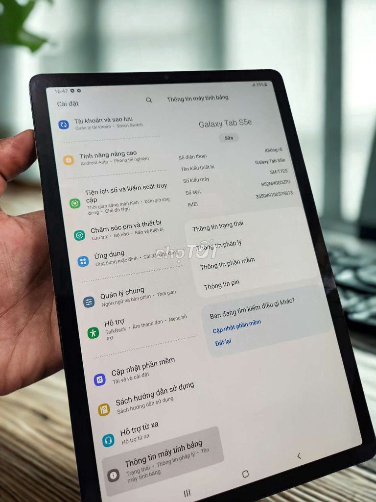Samsung Tab S5e 10.5 inch 4GB/64GB. Mua bán Máy tính bảng tại Quận Gò Vấp Tp Hồ Chí Minh được đăng bởi AN MOBILE hình 1