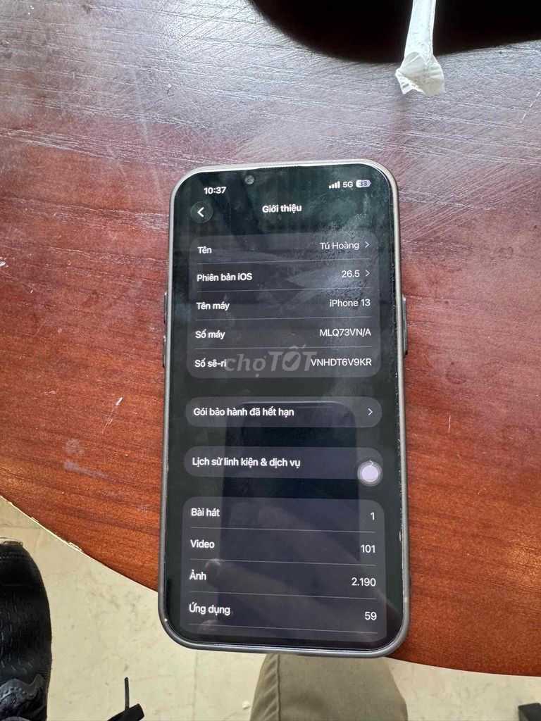 Apple iPhone 13 256GB Nguyên zin 75%. Mua bán Điện thoại tại Thành phố Bắc Ninh Bắc Ninh được đăng bởi Hoàng Anh Tú hình 1