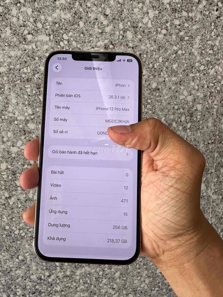 ip 12promax 256gb zin keng. Mua bán Điện thoại tại Thành phố Bến Tre Bến Tre được đăng bởi Máy tính Chí Lãm hình 1