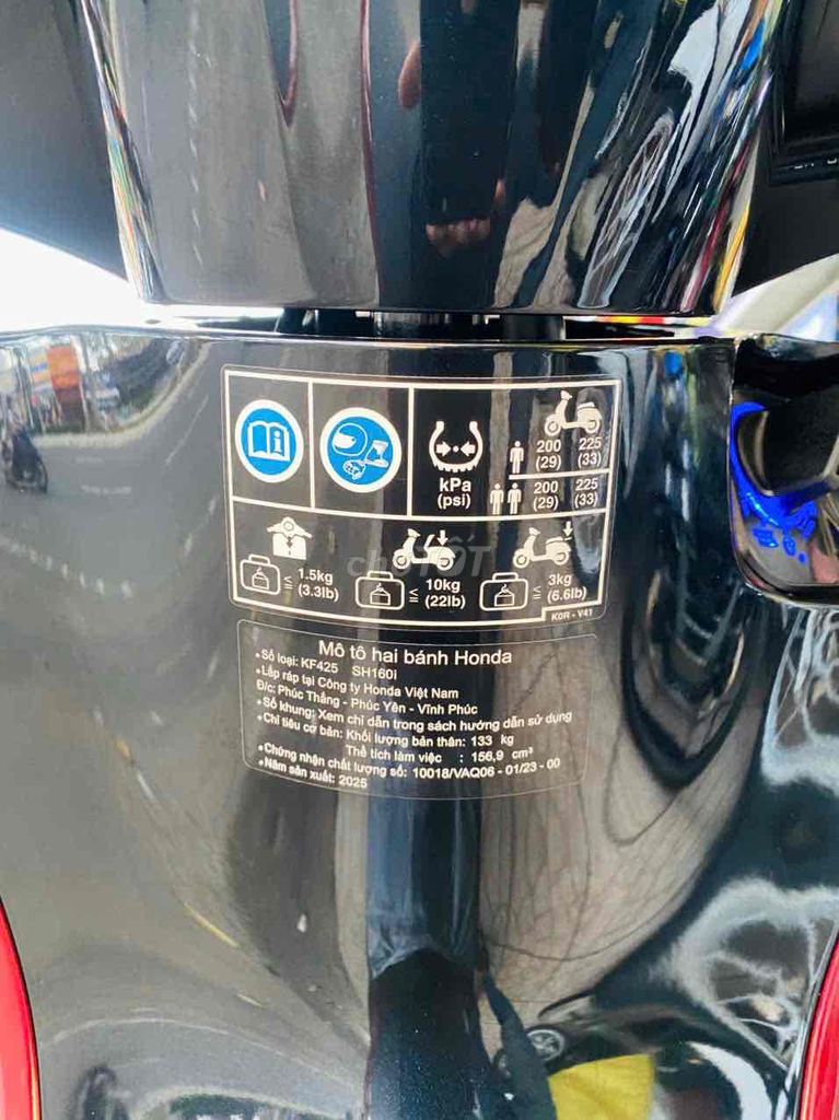 Honda SH160ABS 2025 Đỏ 1400 km. Mua bán Xe máy tại Quận Ninh Kiều Cần Thơ được đăng bởi CHXM Tân Liên Hưng 2 hình 6