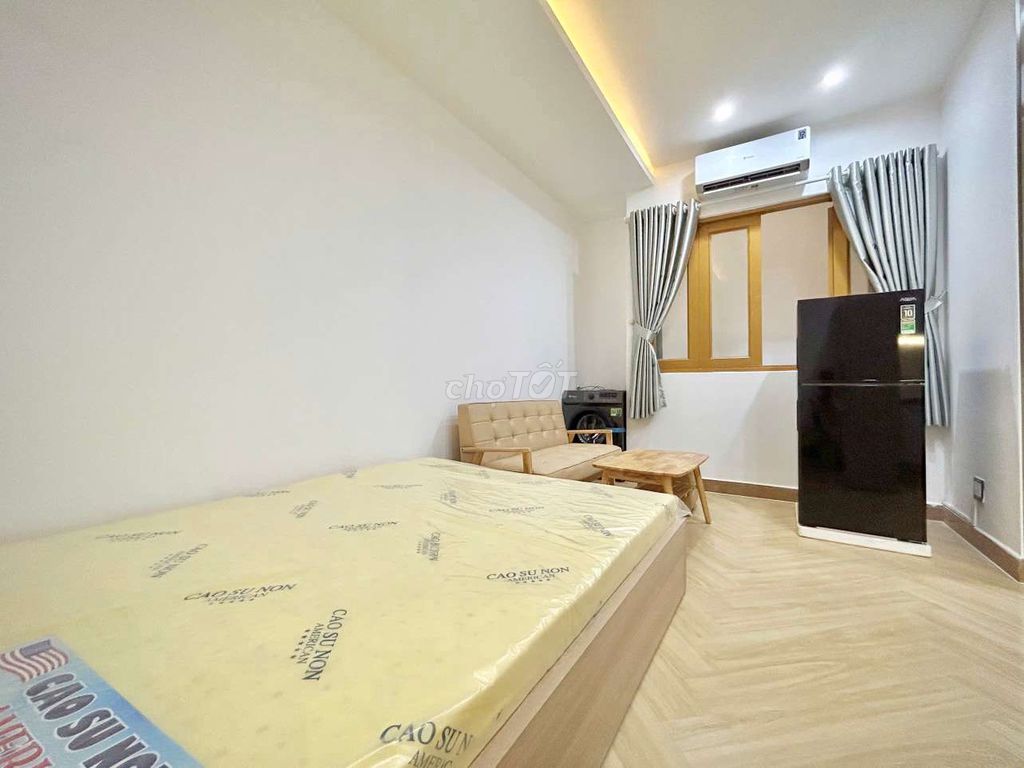 Khai trương Studio 35m2 cửa sổ, Full nội thất cao cấp máy giặt riêng