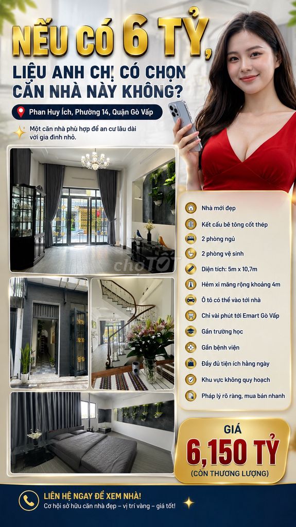 🏡 HƠN 6 TỶ, ANH CHỊ CÓ NÊN CHỌN NHÀ VỊ TRÍ THUẬN TIỆN MỖI NGÀY?