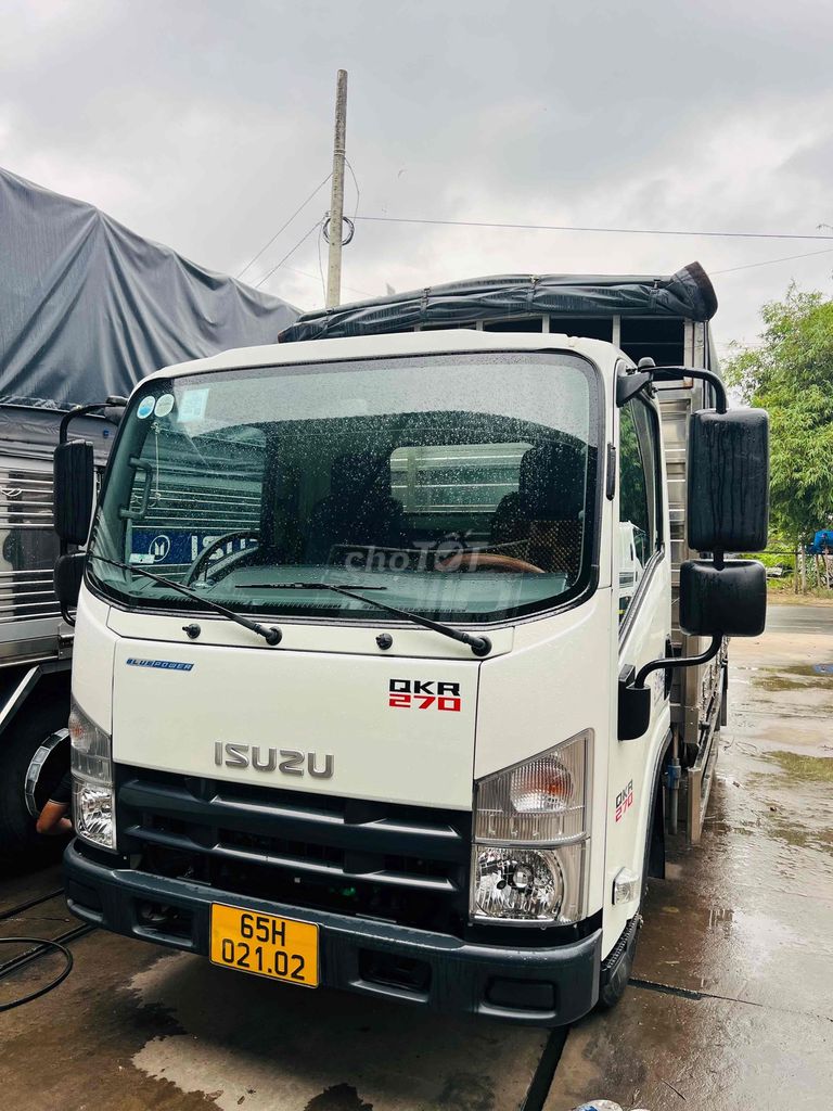 ISUZU QKR270 tải 2t8 dài 4m3 Thùng lượm inox