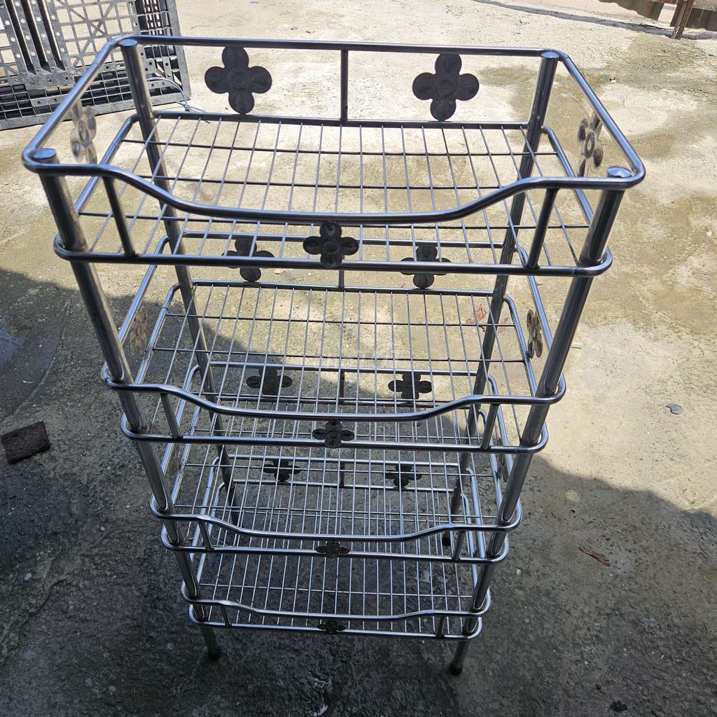 Kệ chén Inox 4 tầng 50x30x1cm. Mua bán Tủ, kệ gia đình tại Quận Bình Tân Tp Hồ Chí Minh được đăng bởi Hung hình 1