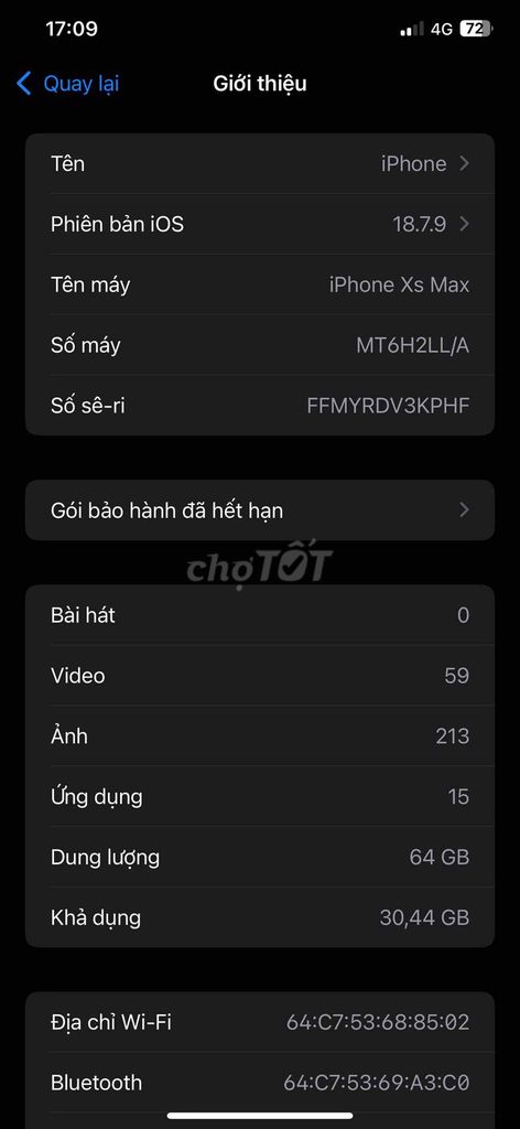 iPhone Xs Max 64GB vàng. Mua bán Điện thoại tại Quận Bắc Từ Liêm Hà Nội được đăng bởi Nguyễn Hiếu hình 1