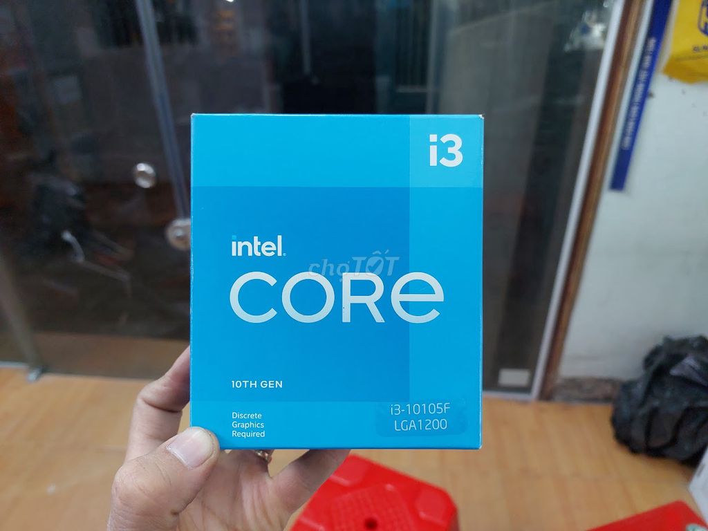 CPU core i3-10105F BOX, còn BH tới 05/2026