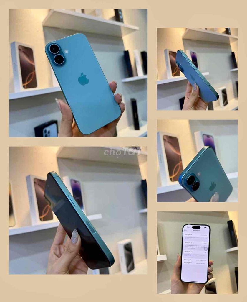iPhone 16 128GB Xanh FULLBOX NEW BH APPLE 10/2025. Mua bán Điện thoại tại Quận 10 Tp Hồ Chí Minh được đăng bởi iStockHCM hình 1