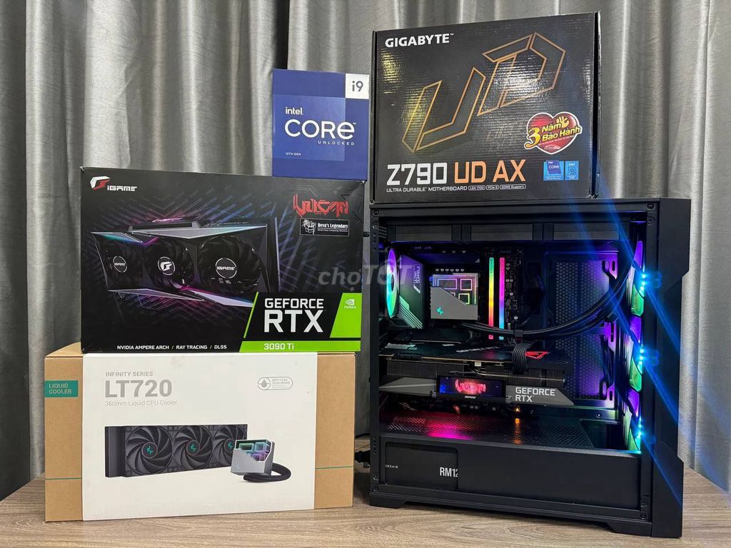 Dàn máy i9 13900K, RTX 3090Ti, 32GB D5, 1TB, Z790