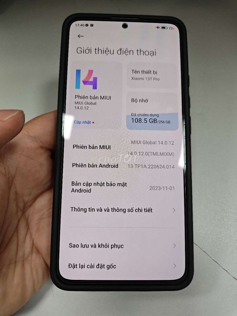 Xiaomi 13T Pro 12GB/256GB Xanh mint. Mua bán Điện thoại tại Quận 7 Tp Hồ Chí Minh được đăng bởi Huy hình 1