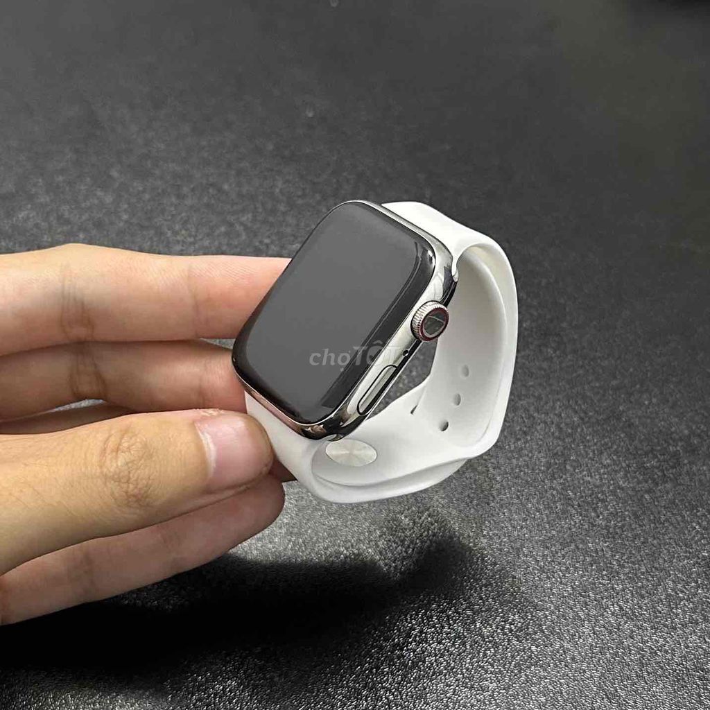 Apple Watch Series 8 45mm Thép Trắng. Mua bán Thiết bị đeo thông minh tại Huyện Nhà Bè Tp Hồ Chí Minh được đăng bởi Nguyễn Hữu Thắng hình 1