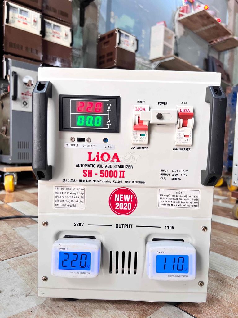 Ổn áp LIOA SH-5000 dãi 130v-250v nguyên zin. Mua bán Đồ chuyên dụng, Giống nuôi trồng tại Quận Bình Tân Tp Hồ Chí Minh được đăng bởi  ổn áp cũ bình tân  hình 1