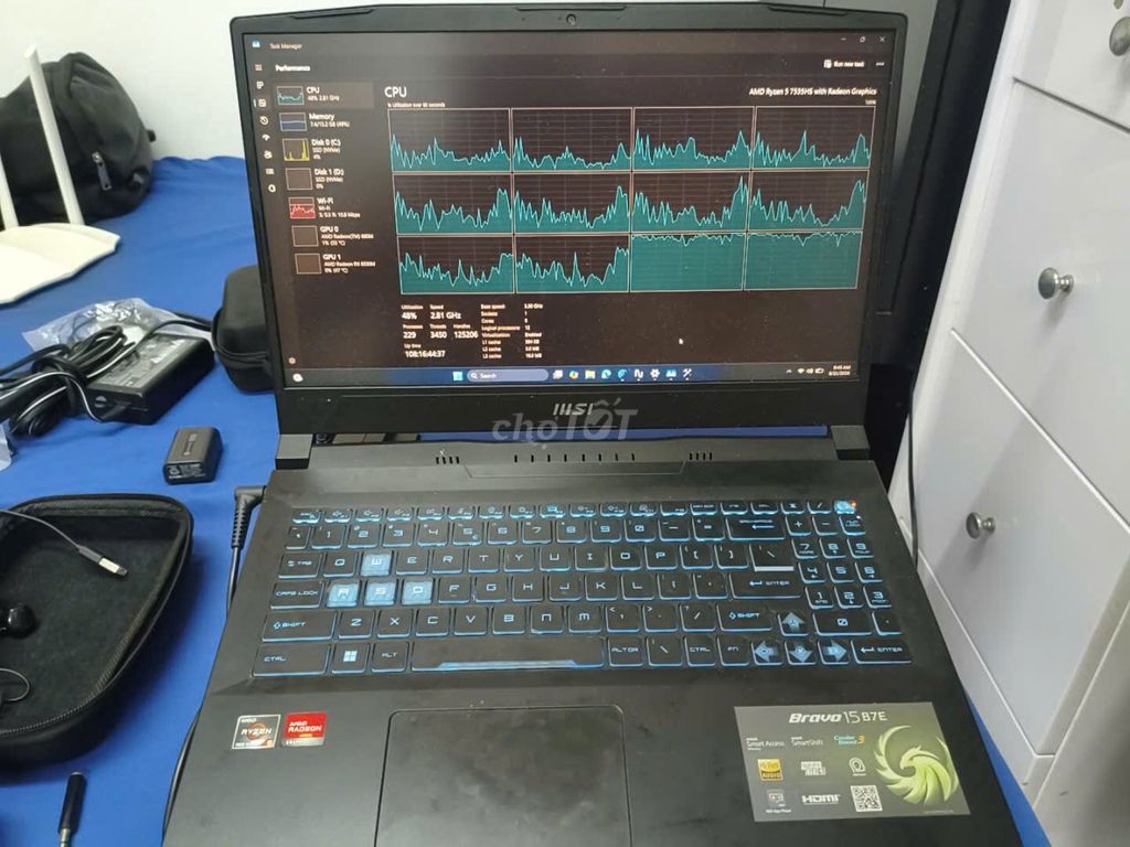 MSI Bravo 15B7E Ryzen 7535HS 16GB/1TB VGA 4G 6550m. Mua bán Laptop tại Quận 5 Tp Hồ Chí Minh được đăng bởi Anh Vũ hình 1