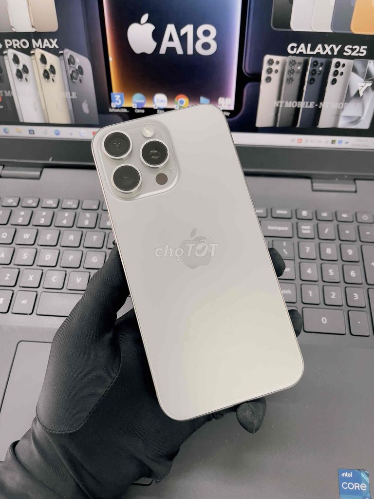 iPhone 15 PRM 256GB Natural MÁY ZIN BẢN QUỐC TẾ. Mua bán Điện thoại tại Thành phố Biên Hòa Đồng Nai được đăng bởi DT MOBILE BIÊN HOÀ hình 1