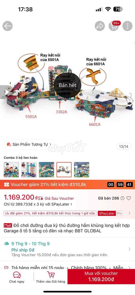 Đồ chơi đường hầm BBT Global Combo 3 bộ
