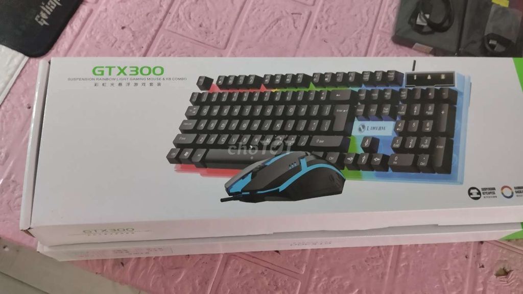 Combo bàn phím GTX300 có led