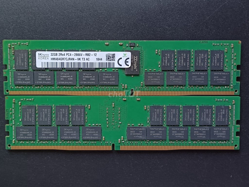 Ram ECC REG DDR4 8GB 16GB 32GB bus 2133 2400 2666.