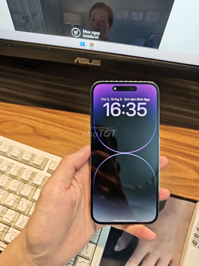 Apple iPhone 14 Pro Max 128GB Tím. Mua bán Điện thoại tại Quận Hoàng Mai Hà Nội được đăng bởi Nguyễn Minh Khánh hình 1