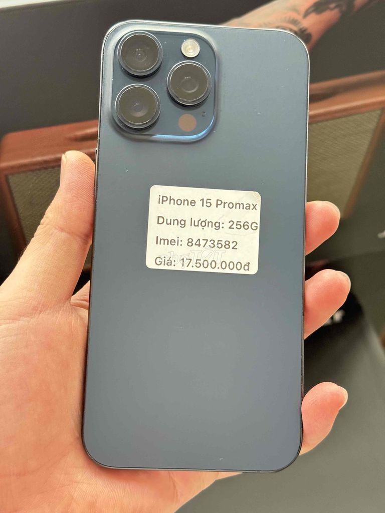 iPhone 15 Pro Max 256GB xanh full chức năng. Mua bán Điện thoại tại Thành phố Buôn Ma Thuột Đắk Lắk được đăng bởi Nguyễn Hoàng hình 1