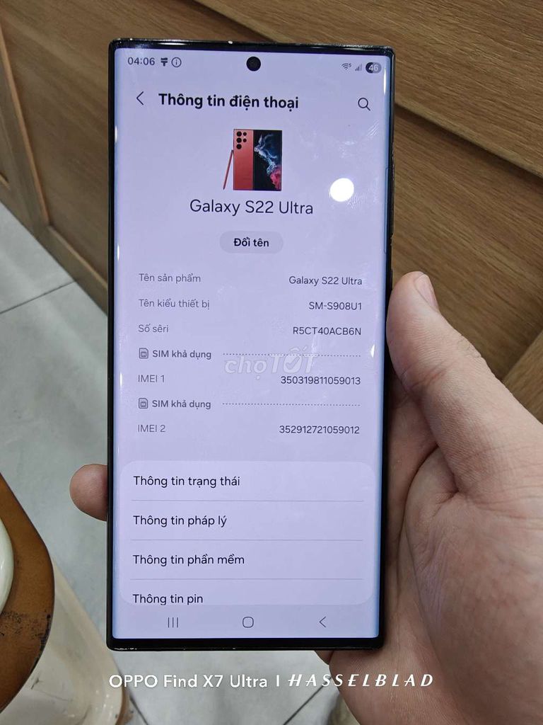 Samsung Galaxy S22 Ultra 256GB Cam. Mua bán Điện thoại tại Quận Hà Đông Hà Nội được đăng bởi Nguyễn Phú hình 1