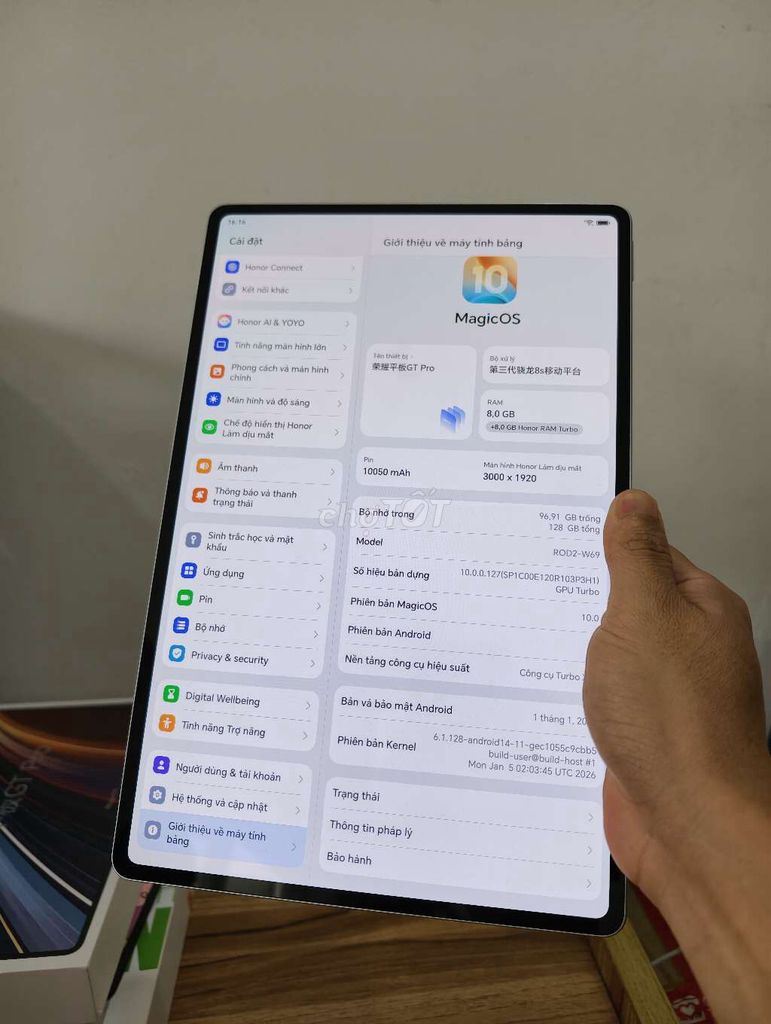 Honor Pad GT Pro 12.3 inch 8GB/128GB. Mua bán Máy tính bảng tại Quận Đống Đa Hà Nội được đăng bởi Dang  hình 1