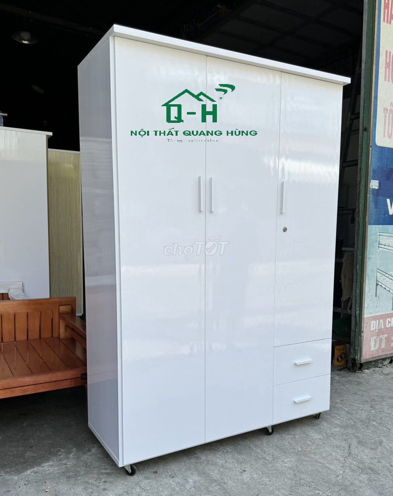 TỦ NHỰA MÀU TRẮNG 1M7 X 1M2 = TỦ NHỰA = TỦ NHỰA