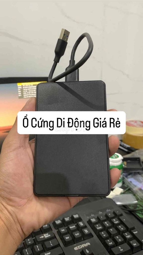 Ổ cứng di động 500GB Đen. Mua bán Linh kiện (RAM, Card...) tại Quận Hải Châu Đà Nẵng được đăng bởi Duy Hoang hình 1