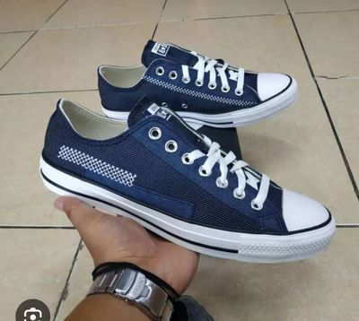 Giày converse xanh size 44 authentic new