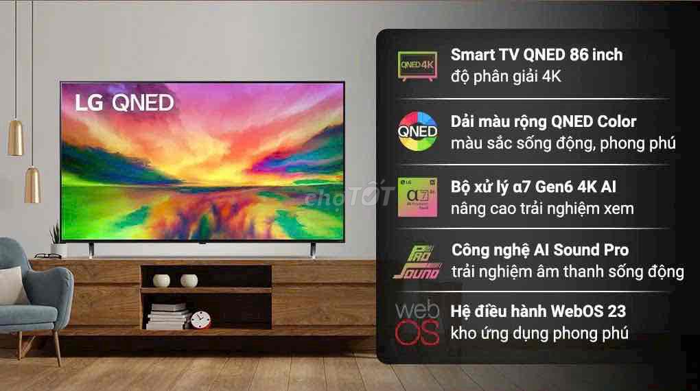 Smart Tivi QNED LG 4K 86 inch 86QNED80SRA