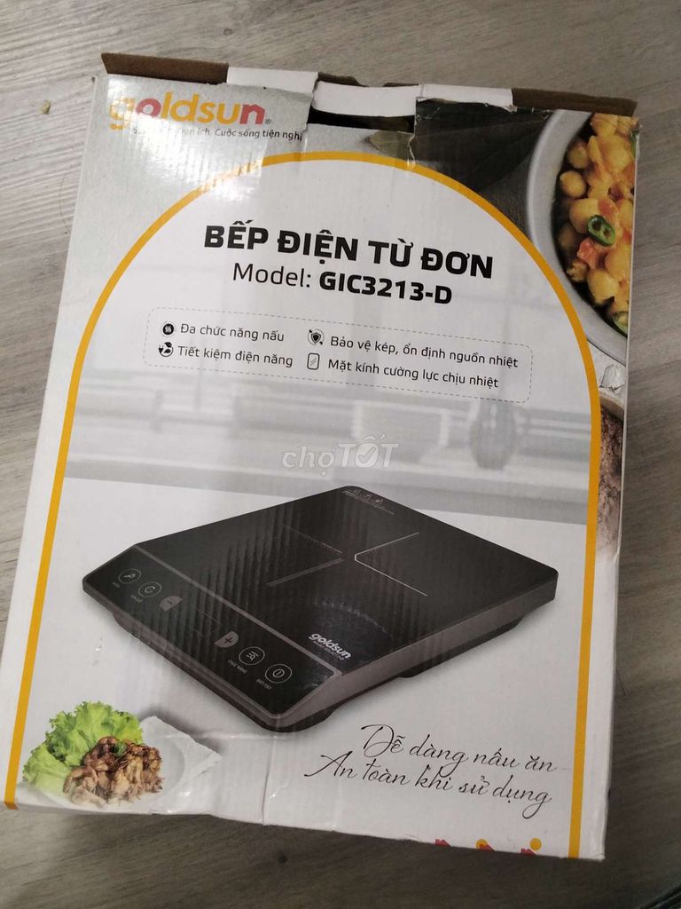 Bếp từ đơn Goldsun GIC3213-D. Mua bán Bếp, lò, đồ điện nhà bếp tại Quận Đống Đa Hà Nội được đăng bởi Tiên Tiên hình 1