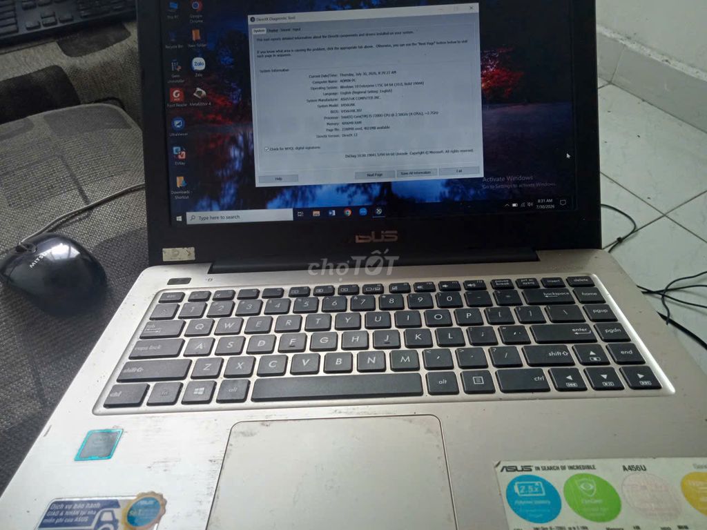 Asus VivoBook X542UA i5-7200U 4GB/512GB Bạc. Mua bán Laptop tại Quận Bình Tân Tp Hồ Chí Minh được đăng bởi Ha nguyen van hình 1
