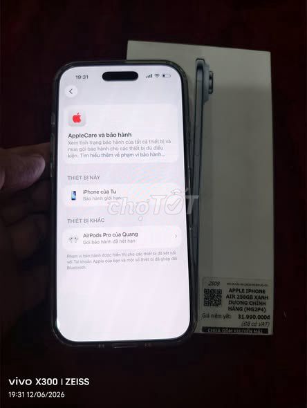 Apple iPhone 17 Air 256GB Đã sử dụng. Mua bán Điện thoại tại Quận 12 Tp Hồ Chí Minh được đăng bởi Hội Đồ Điện Tử hình 1