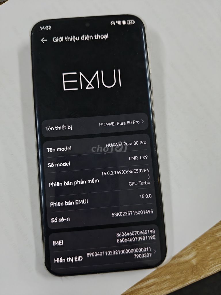 Huawei Pura 80 Pro 512GB Trắng 99%. Mua bán Điện thoại tại Quận Gò Vấp Tp Hồ Chí Minh được đăng bởi Phu Phong hình 1