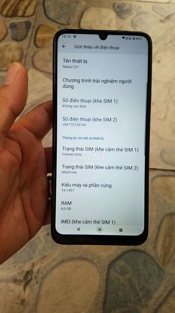 Nokia C31 Ram4/128gb Full Zin Đẹp Mượt Pin Trâu 5K. Mua bán Điện thoại tại Quận Gò Vấp Tp Hồ Chí Minh được đăng bởi THMobileSG hình 5