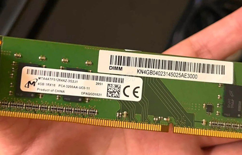 RAM Micron DDR4 4GB 3200MHz. Mua bán Linh kiện (RAM, Card...) tại Quận Hải Châu Đà Nẵng được đăng bởi Baxiqua hình 1