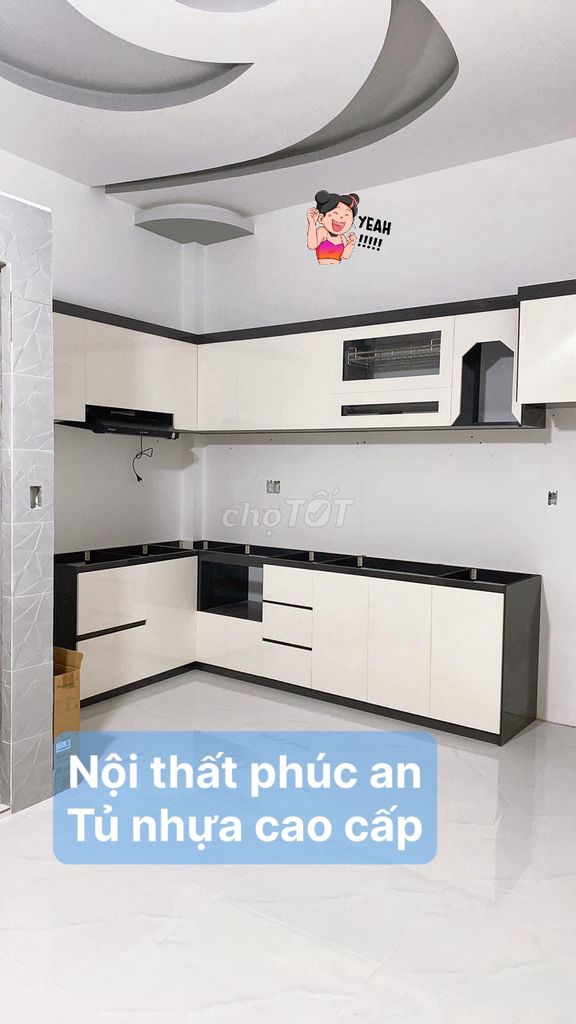 Tủ bếp nhựa cao cấp rẻ đẹp @ miễn phí giao hàng