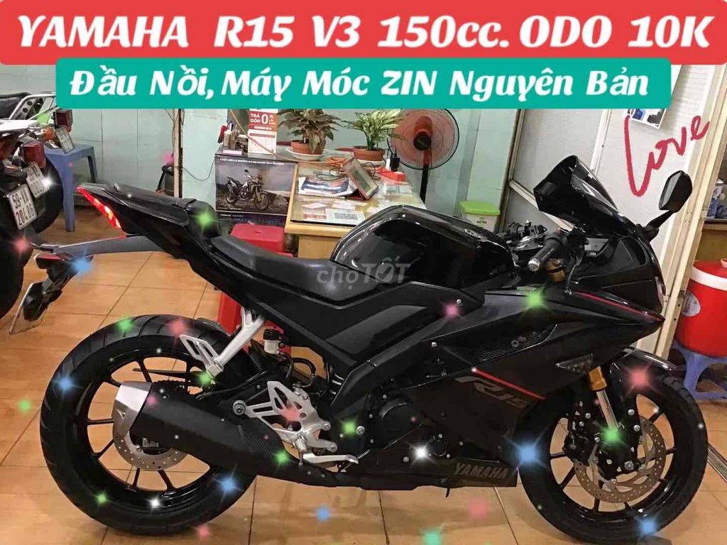YAMAHA R15V3 150.SX 2018.ODO 10K.XE LƯỚT.SIÊU ĐẸP. Mua bán Xe máy tại Quận Phú Nhuận Tp Hồ Chí Minh được đăng bởi MOTO LUU THANH HAI  77A hình 2