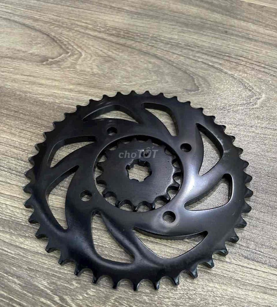 Bộ NSD Dĩa Thép C45 Nhông 20crom Xích 9 ly loại 1. Mua bán Phụ tùng xe tại Huyện Tháp Mười Đồng Tháp được đăng bởi NPP PTXM S FORCE PARTS hình 2