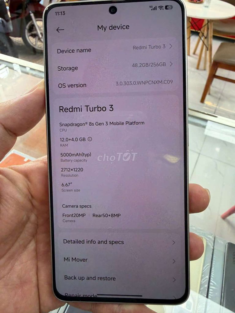 Xiaomi Redmi Turbo 3 12GB/256GB Trắng. Mua bán Điện thoại tại Thành phố Sóc Trăng Sóc Trăng được đăng bởi Tuấn Trần hình 1