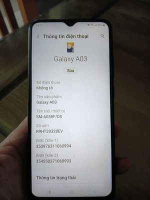 Samsung Galaxy A03 32GB Xanh