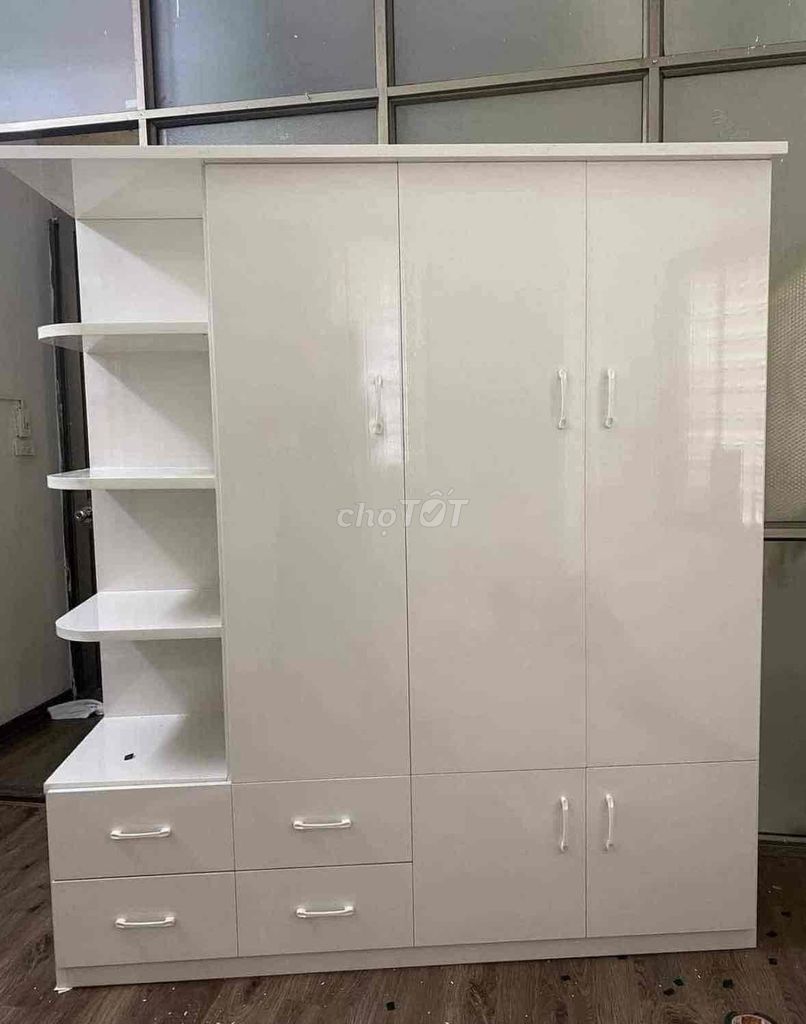Tủ quần áo Nhựa Đài Loan Trắng 1m65x1m8. Mua bán Tủ, kệ gia đình tại Quận Tân Bình Tp Hồ Chí Minh được đăng bởi Hong Le hình 1
